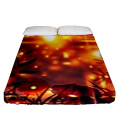 Summer Evening Fitted Sheet (king Size) by Nexatart