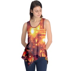 Summer Evening Sleeveless Tunic by Nexatart