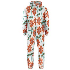 Floral Seamless Pattern Vector Hooded Jumpsuit (men)  by Nexatart