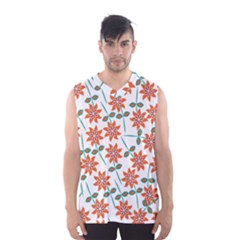 Floral Seamless Pattern Vector Men s Basketball Tank Top by Nexatart