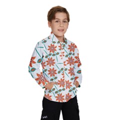 Floral Seamless Pattern Vector Wind Breaker (kids) by Nexatart