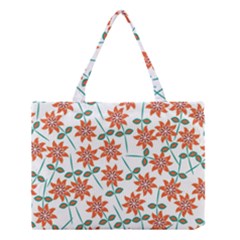 Floral Seamless Pattern Vector Medium Tote Bag