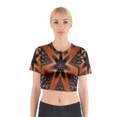 Digital Kaleidoskop Computer Graphic Cotton Crop Top