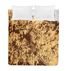 Abstract Brachiate Structure Yellow And Black Dendritic Pattern Duvet Cover Double Side (full/ Double Size) by Nexatart