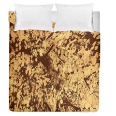 Abstract Brachiate Structure Yellow And Black Dendritic Pattern Duvet Cover Double Side (queen Size) by Nexatart