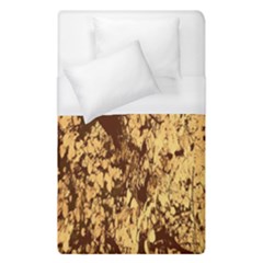 Abstract Brachiate Structure Yellow And Black Dendritic Pattern Duvet Cover (single Size) by Nexatart