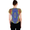 A Creative Colorful Backgroun Crew Neck Crop Top View2