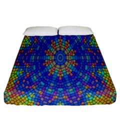 A Creative Colorful Backgroun Fitted Sheet (queen Size)