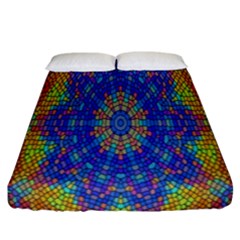 A Creative Colorful Backgroun Fitted Sheet (california King Size)