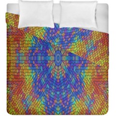 A Creative Colorful Backgroun Duvet Cover Double Side (king Size) by Nexatart