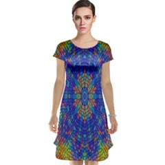 A Creative Colorful Backgroun Cap Sleeve Nightdress by Nexatart