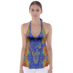 A Creative Colorful Backgroun Babydoll Tankini Top by Nexatart