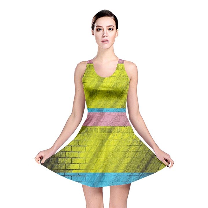 Brickwall Reversible Skater Dress