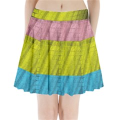 Brickwall Pleated Mini Skirt by Nexatart