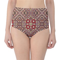 Seamless Pattern Based On Turkish Carpet Pattern High-waist Bikini Bottoms by Nexatart