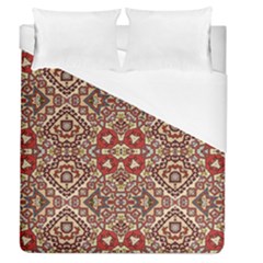 Seamless Pattern Based On Turkish Carpet Pattern Duvet Cover (queen Size) by Nexatart