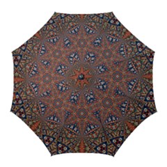 Armenian Carpet In Kaleidoscope Golf Umbrellas by Nexatart