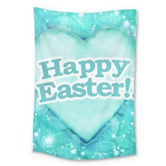 Happy Easter Theme Graphic Large Tapestry by dflcprints