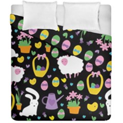 Cute Easter Pattern Duvet Cover Double Side (california King Size) by Valentinaart