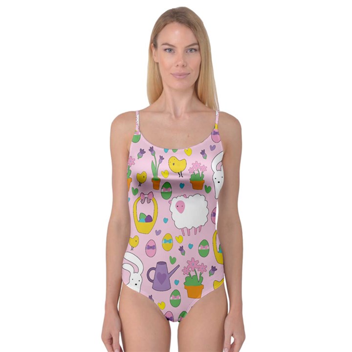 Cute Easter pattern Camisole Leotard 