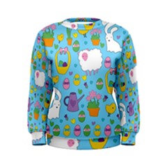 Cute Easter Pattern Women s Sweatshirt by Valentinaart