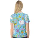 Cute Easter pattern Women s V-Neck Sport Mesh Tee View2