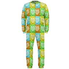 Colorful Happy Easter Theme Pattern Onepiece Jumpsuit (men)  by dflcprintsclothing