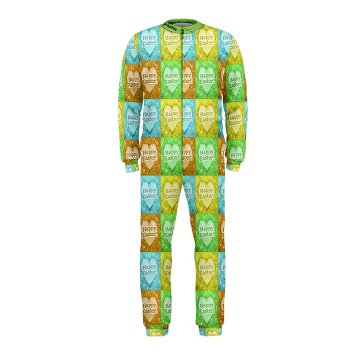 Colorful Happy Easter Theme Pattern OnePiece Jumpsuit (Kids)