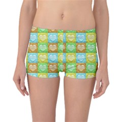 Colorful Happy Easter Theme Pattern Boyleg Bikini Bottoms