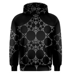 Drawing Of A White Spindle On Black Men s Pullover Hoodie by Nexatart