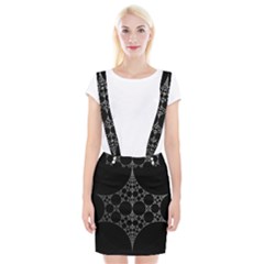 Drawing Of A White Spindle On Black Suspender Skirt by Nexatart