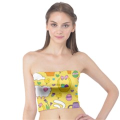 Cute Easter Pattern Tube Top by Valentinaart