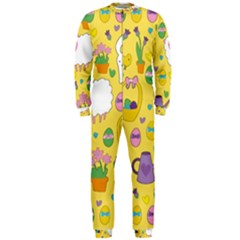 Cute Easter Pattern Onepiece Jumpsuit (men)  by Valentinaart