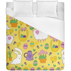 Cute Easter Pattern Duvet Cover (california King Size) by Valentinaart