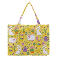 Cute Easter Pattern Medium Tote Bag by Valentinaart