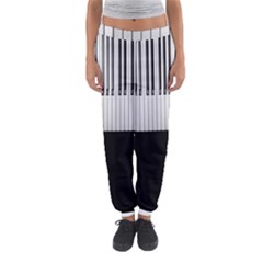 Piano Keys On The Black Background Women s Jogger Sweatpants by Nexatart