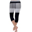 Piano Keys On The Black Background Capri Yoga Leggings View4