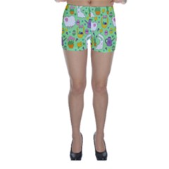 Cute Easter Pattern Skinny Shorts by Valentinaart