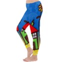 Colorful Illustration Of A Doodle House Classic Winter Leggings View2