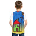 Colorful Illustration Of A Doodle House Kids  SportsWear View2