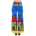 Colorful Illustration Of A Doodle House Pants View1