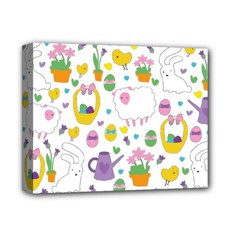 Cute Easter Pattern Deluxe Canvas 14  X 11  by Valentinaart