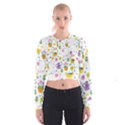 Cute Easter pattern Cropped Sweatshirt View1