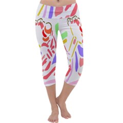 Motorcycle Racing The Slip Motorcycle Capri Yoga Leggings by Nexatart