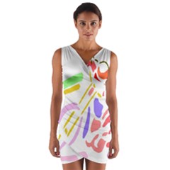 Motorcycle Racing The Slip Motorcycle Wrap Front Bodycon Dress