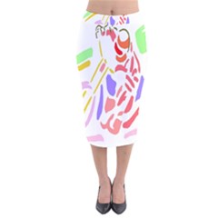 Motorcycle Racing The Slip Motorcycle Velvet Midi Pencil Skirt by Nexatart