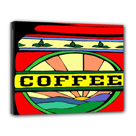 Coffee Tin A Classic Illustration Canvas 14  X 11  by Nexatart