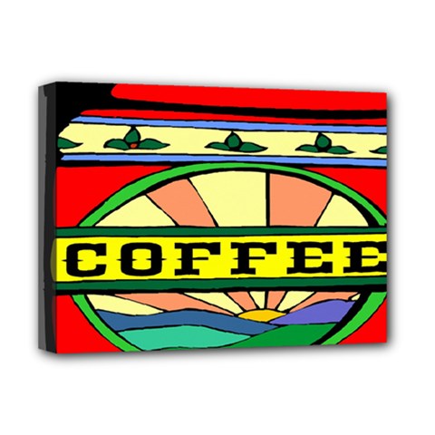 Coffee Tin A Classic Illustration Deluxe Canvas 16  X 12   by Nexatart