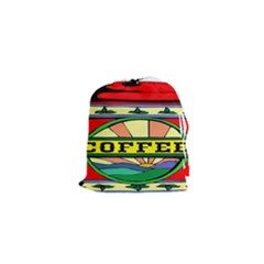 Coffee Tin A Classic Illustration Drawstring Pouches (xs)  by Nexatart