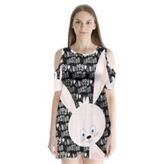 Easter Bunny  Shoulder Cutout Velvet  One Piece